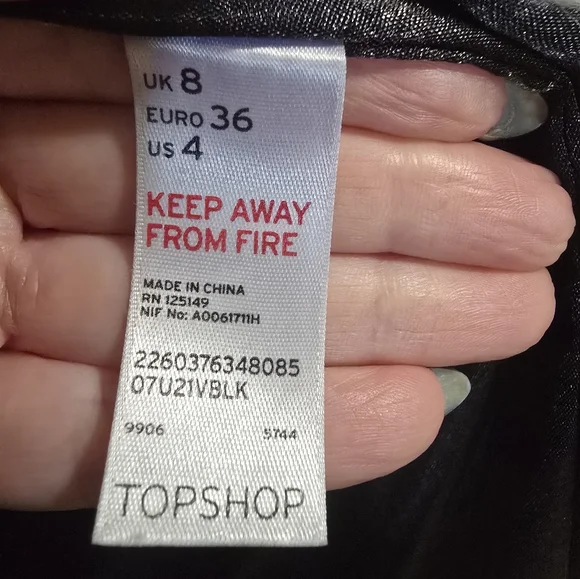 Topshop Vintage Black And White Faux Fur Coat Excellent Condition Size 4 - Picture 4 of 8